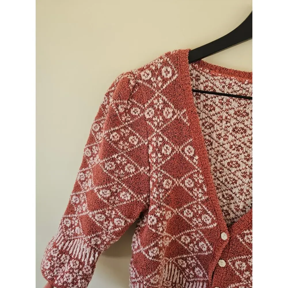 Free People Geo Floral Cardigan